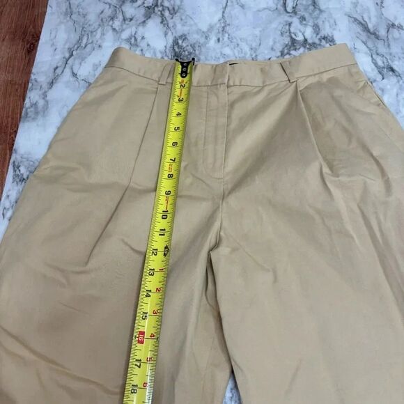 Theory Carrot Trouser Soft Chino Cotton Pants Yellow size 6 business career - Picture 5 of 8